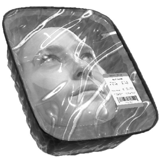 Alicja Gabryelczyk' face in a meat package created with an Instagram
          filter