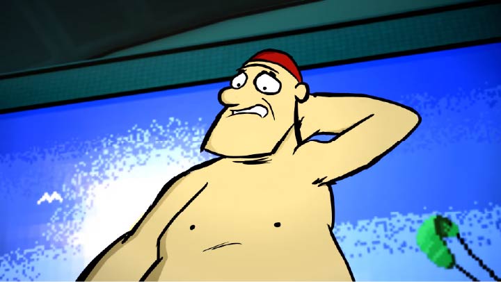 Frame from 'Ertrinken' short film